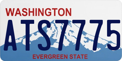 WA license plate ATS7775
