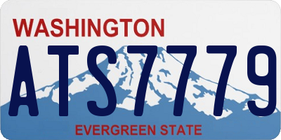 WA license plate ATS7779
