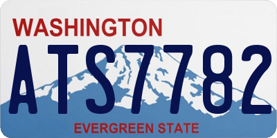 WA license plate ATS7782