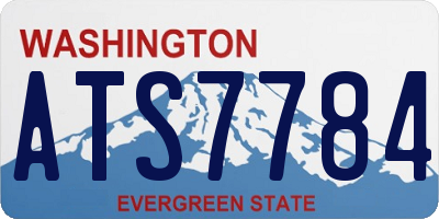 WA license plate ATS7784