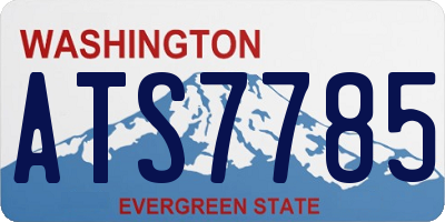 WA license plate ATS7785