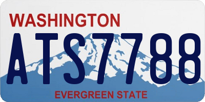 WA license plate ATS7788