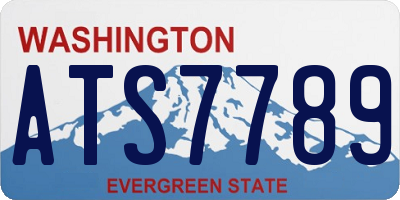 WA license plate ATS7789
