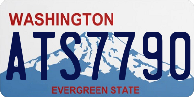 WA license plate ATS7790
