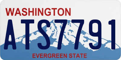 WA license plate ATS7791