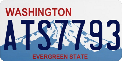 WA license plate ATS7793