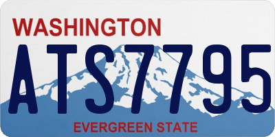 WA license plate ATS7795