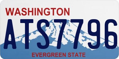 WA license plate ATS7796