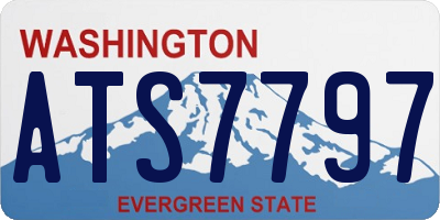 WA license plate ATS7797