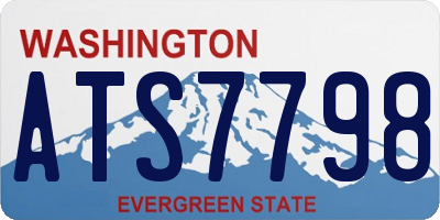 WA license plate ATS7798