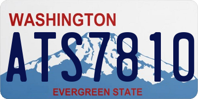WA license plate ATS7810