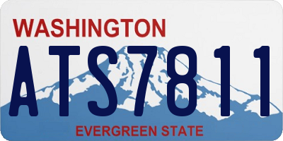 WA license plate ATS7811