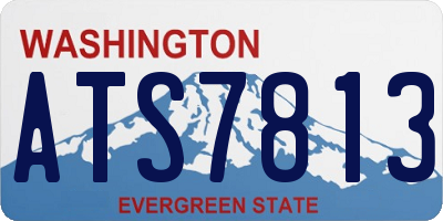 WA license plate ATS7813