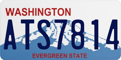 WA license plate ATS7814