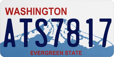 WA license plate ATS7817