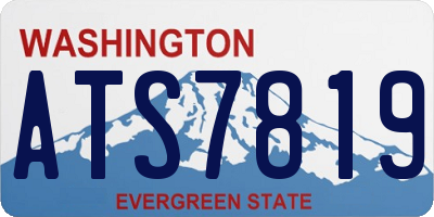 WA license plate ATS7819