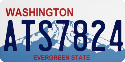 WA license plate ATS7824