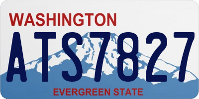 WA license plate ATS7827