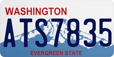 WA license plate ATS7835