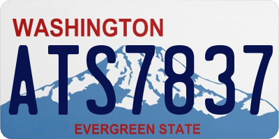 WA license plate ATS7837