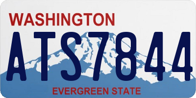 WA license plate ATS7844