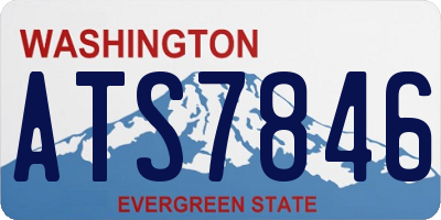 WA license plate ATS7846
