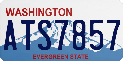 WA license plate ATS7857