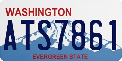 WA license plate ATS7861