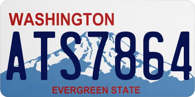 WA license plate ATS7864