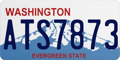 WA license plate ATS7873