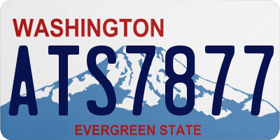 WA license plate ATS7877