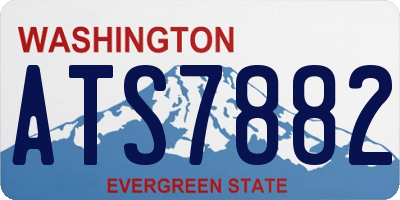 WA license plate ATS7882