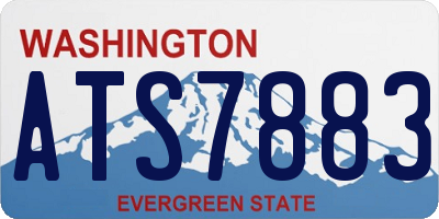 WA license plate ATS7883