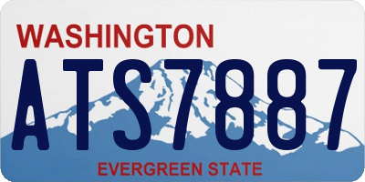 WA license plate ATS7887