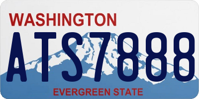 WA license plate ATS7888
