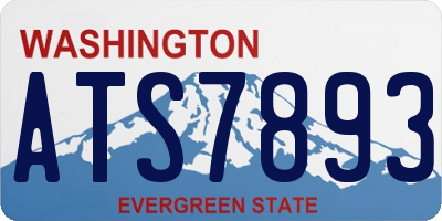 WA license plate ATS7893