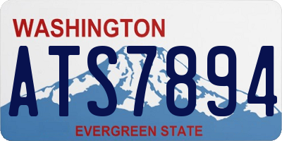 WA license plate ATS7894