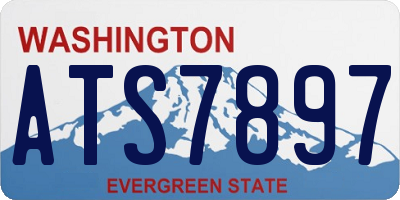 WA license plate ATS7897