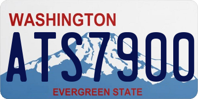 WA license plate ATS7900