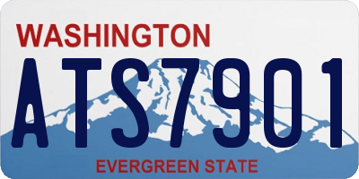 WA license plate ATS7901