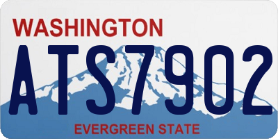 WA license plate ATS7902