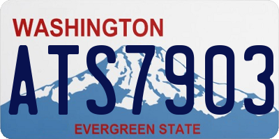 WA license plate ATS7903