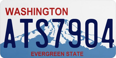 WA license plate ATS7904