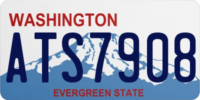 WA license plate ATS7908