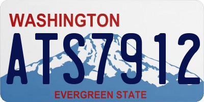 WA license plate ATS7912