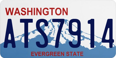 WA license plate ATS7914