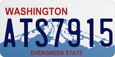 WA license plate ATS7915