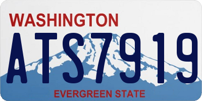 WA license plate ATS7919