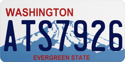 WA license plate ATS7926