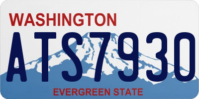 WA license plate ATS7930